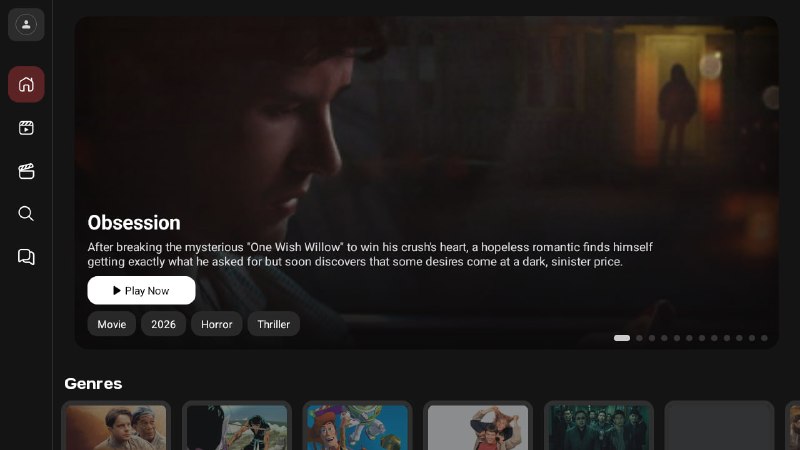 Sozo on desktop — home